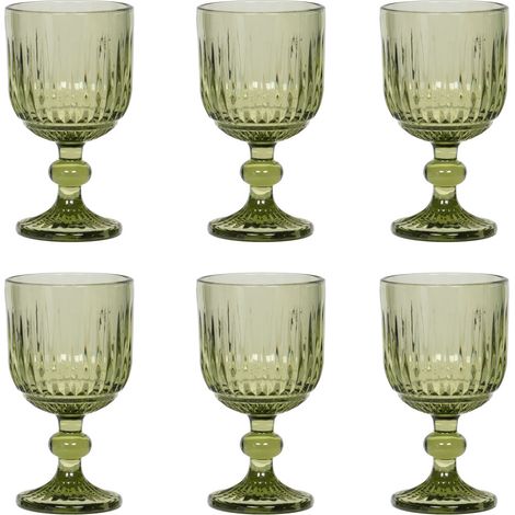 Table Passion - Boite de 6 verres à pied Selio vert 24 cl