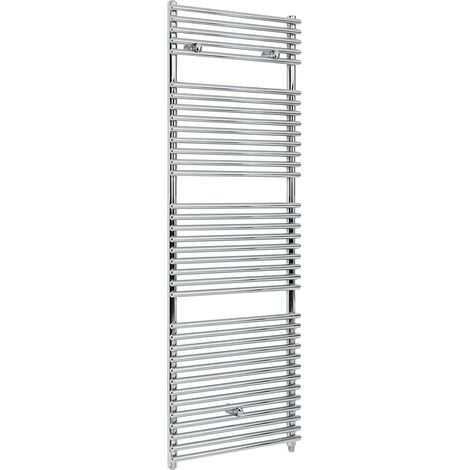Milano Arno Electric Chrome Bar On Bar Heated Towel Rail Radiator - 1738mm x 450mm (1/5)