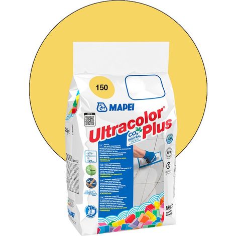 Joint de carrelage ULTRACOLOR PLUS MAPEI 5 Kg - 150 Jaune