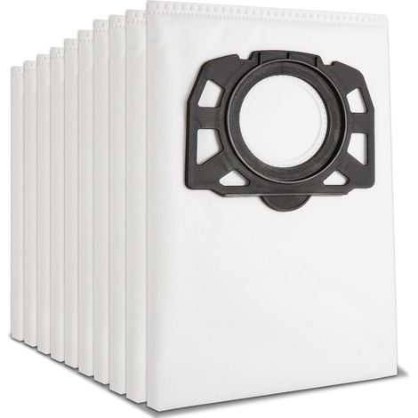 LYERCW - Lot de 10 Sacs de Filtre Sacs D'aspirateur pour Kärcher 2.863-006.0 KFI 487 Sacs Aspirateur pour Kärcher WD4 WD5 WD6 WD5P WD6P MV4 MV5 MV6 Aspirateurs Multifonctions (1/5)