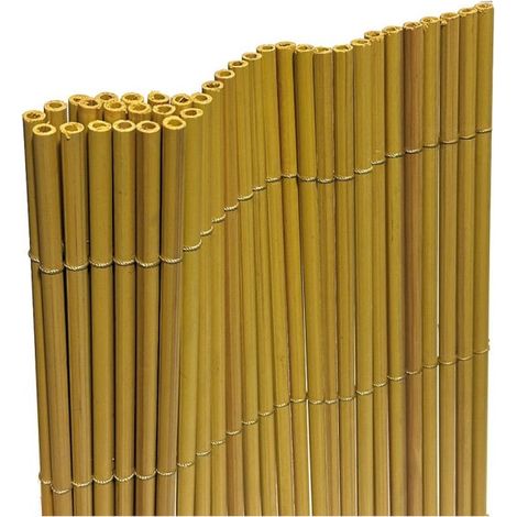 Arella canniccio pvc cm 100x300 naturale recinzione separè giardino piscina 266v