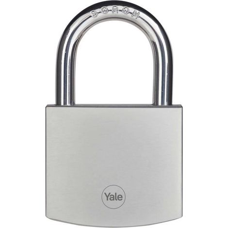 Cadenas YALE laiton chromé - 60 mm - 3 clés - 24318000 (1/5)
