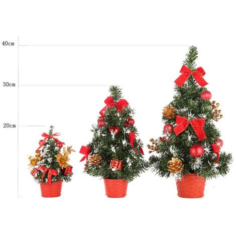 QORVA-Mini arbre de noël de table, décoration de maison, petit bureau, ornement de fête, cadeau de famille