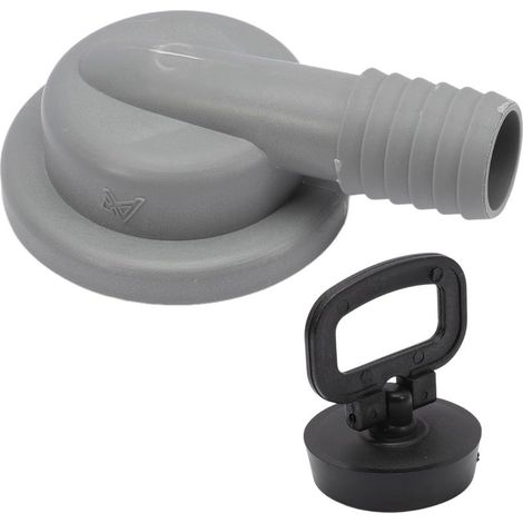 Bonde d'écoulement evier Tuyau Vidange en acier inoxydable Ø 55 mm Pour camping-car caravane avec sortie de tuyau de 20-25 mm tuyau d'évacuation à 90° evier (1/5)