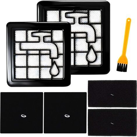 Kit de filtres de rechange XV1220/01, filtre XV1220/01 compatible avec les aspirateurs sans sac série 2000, kit de filtres HEPA pour XB2022/XB2062/XB2122/XB2123/XB2125/XB2140/XB2142 (noir) (1/5)