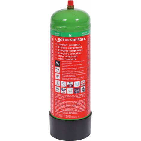 ROTHENBERGER Stickstoff-Flasche 1kg, 950cm3, 110bar - 259008