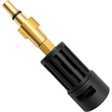 Adaptateur Nettoyeur Haute Pression - Raccord Black&Decker vers Kärcher K Bayonet - 160 Bar - 60 °C - ABS Aluminium - 1 Pièce