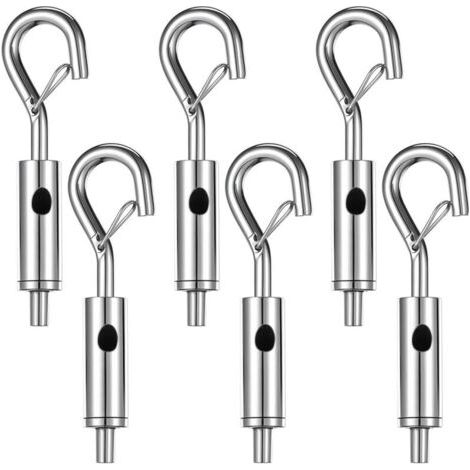 Lot de 6 vis, adaptées aux vis de tension de 1/16 à 3/32 pouces, utilisées pour la tension des câbles et l'installation d'auvents. (1/5)