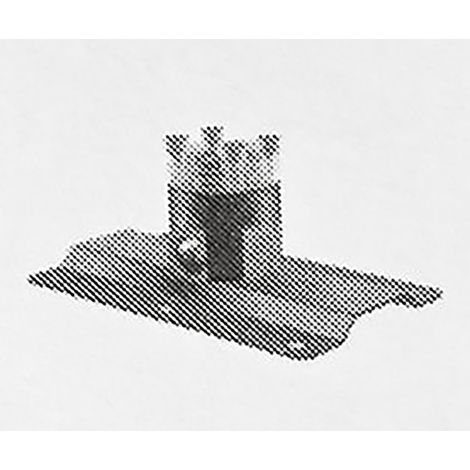Section de sol pour le montage du mitigeur de baignoire VO021 et VO021BR dans le sol