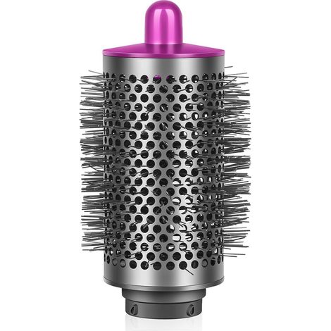 Cepillo redondo grande compatible con Dyson Multi-Styler, secador de pelo voluminizador diseñado para cabello largo (fucsia) (1/5)