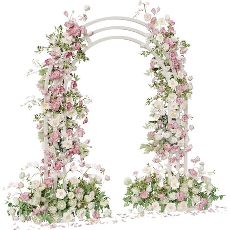 Arche de mariage, construction métallique robuste, design élégant, BLANC, XXL (1/5)