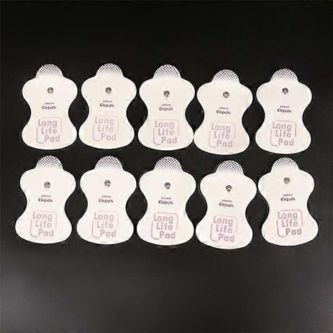 Filiyano-10 électrodes de rechange pour masseurs Omron Elepuls L Blanc Onesie Bleu (1/5)