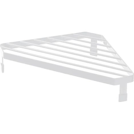 Égouttoir à vaisselle d'évier en acier revêtu, porte-éponge de cuisine, outil d'angle pour évier, égouttoir à éponge blanc js (1/5)