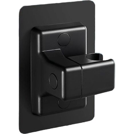 Support de douche réglable avec poignée pour salle de bain d'hôtel, maison ou appartement-Black (1/5)