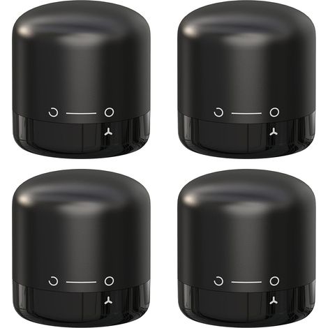 Lot de 4 bouchons à vin réutilisables en silicone, accessoires de rangement pour bouteilles de vin.-AquaForge (1/4)