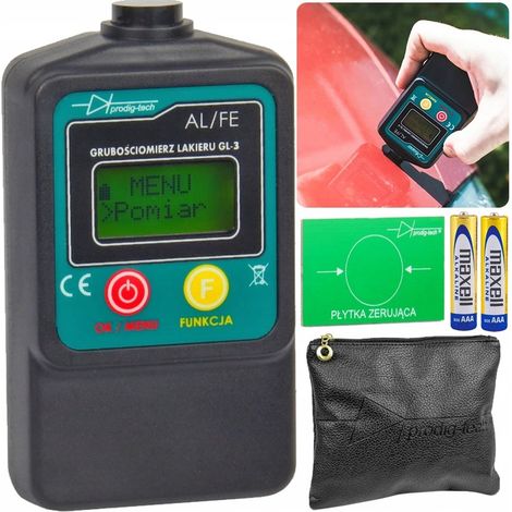 Misuratore di spessore della vernice ProdigTech GL-3 UV GL-3UV con custodia in acciaio e alluminio (1/5)