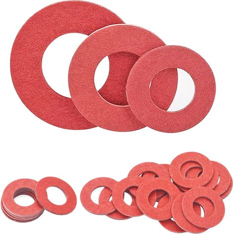 100 Pièces Rondelles en Fibre, Rondelles Isolantes, M3x6x1mm Rondelles Plates en Fibre, Joints Torique D'Étanchéité Rondelle (1/5)