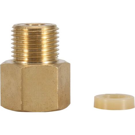 Adaptateur de Cylindre de CO2 Connecteur de Bouteille de Gaz Adaptateur de Régulateur de CO2 en Laiton W21.8 à CGA320 pour Aquarium Boisson Maison Bière