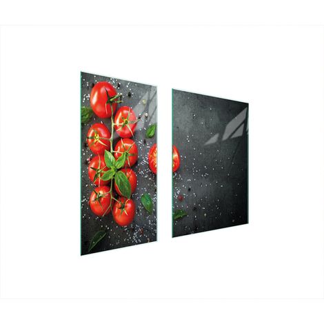 Glasschutzplatte 75x52 Tomaten (1/5)