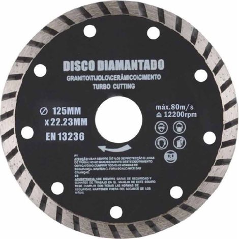 Disco diamantato 125 mm per tagliapiastrelle lama per smerigliatrice flex per tagliare calcestruzzo mattoni cemento piastrelle di ceramica (1/2)