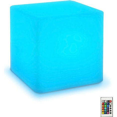 Luce notturna/illuminazione d'atmosfera a LED dimmerabile da 10 cm, adatta sia a bambini che ad adulti - 16 colori RGB - 4 effetti luminosi - Ricaricabile - Telecomando - Molto decorativa, divertente (1/5)