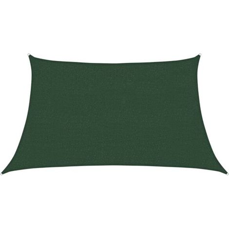 Voile d'ombrage, 160 g/m², vert foncé, 3/4 x 2 m, polyéthylène haute densité. (1/5)