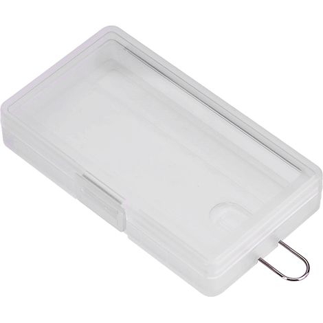 5PCS Boîtier de Rangement Transparent Rigide Portatif pour 8 Piles AAA avec Crochet (1/5)