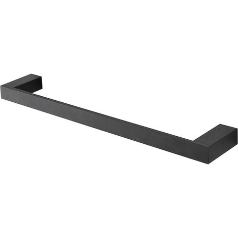 Porta asciugamani diritto da muro L 45 cm in alluminio nero Sky (1/3)