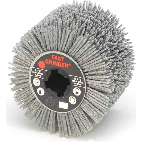 Ruota in filo di nylon per satinatrice 100x100x13 mm grana 80 Fervi nws100
