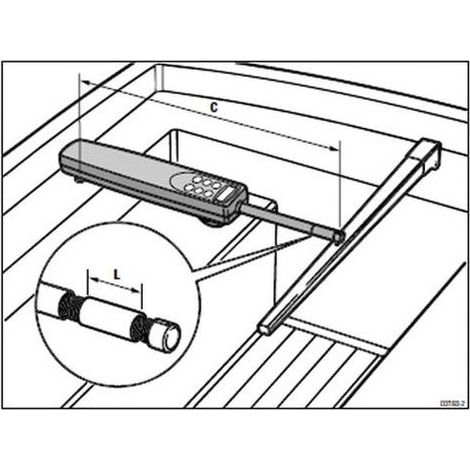 Rallonge de verin pour pilote automatique - RAYMARINE - 76 mm