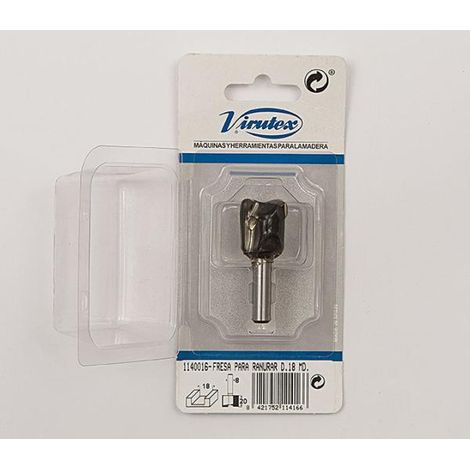 Fresa para ranurar D.18 MD VIRUTEX -