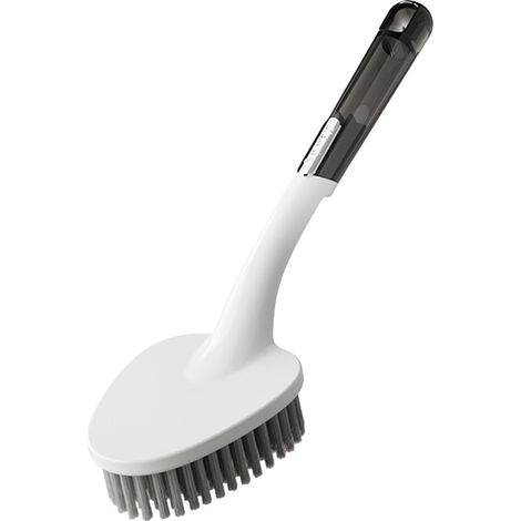 Cepillo de cerdas rígidas para limpiar ranuras, una herramienta multiusos ideal para fregaderos, cocinas, baños y espacios estrechos. Su cabezal de goma rígida permite una limpieza profunda.