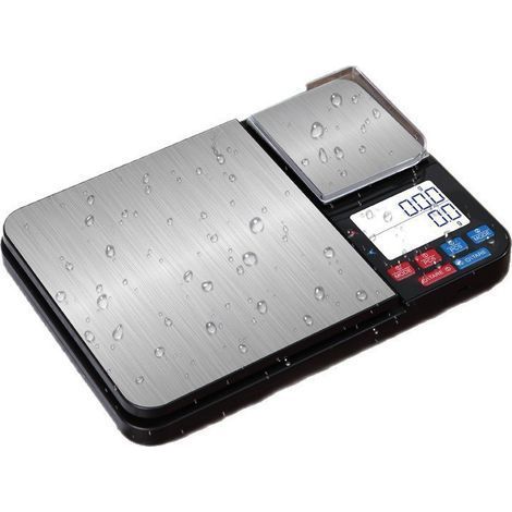 Balance de Cuisine Numérique, 10kg/1g et 500g/0,01g de Précision, Double Plateforme, 7 Unités de Pesée, Balance Alimentaire de Haute Précision avec Écran LCD Rétroéclairé, Fonction Tare (1/5)