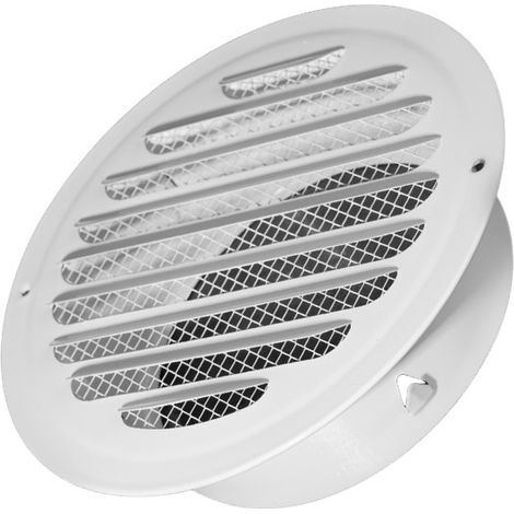 Grille de ventilation ronde et plate, couvercle de sortie d'air, couvercle de ventilation d'échappement, hotte d'extraction en acier inoxydable (1/5)
