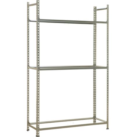 Estantería metálica sin tornillos SIMONAUTO de 3 estantes (200x90x40cm) GALVANIZADO