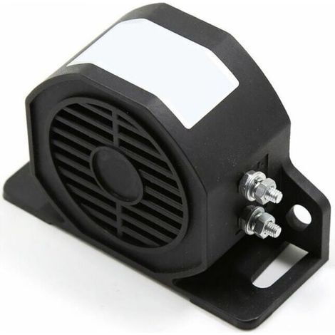 Waterproof Reversing Horn Super Loud Backup Alarm for Car Motor 30W 110dB 12V-80V DC, Model: Black (1/5)