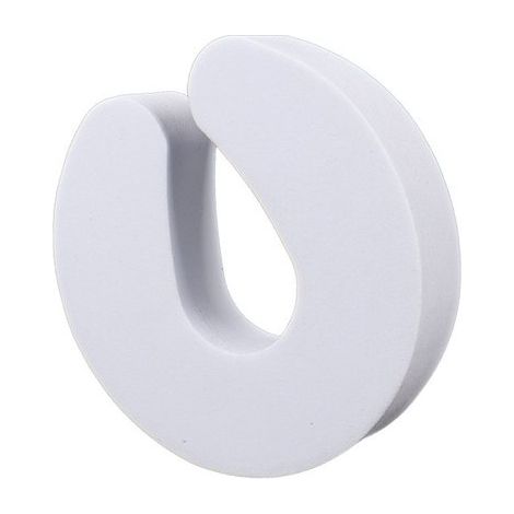 Ensemble de 4 butées de porte - butée de porte - protège-doigts en mousse - butoir de poignée de porte - pince de porte anti-choc blanche (1/5)