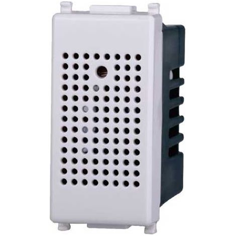 Commutateur avec capteur de détection acoustique compatible Vimar Plana couleur blanc Ettroit EV1701