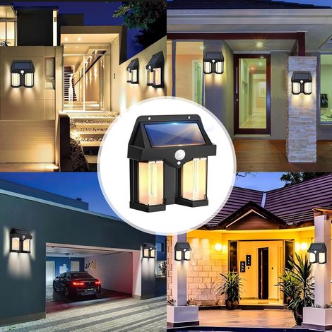 Solar-Wandleuchte für den Außenbereich mit PIR-Sensor, geeignet für Innenhöfe und Villen. (1/5)