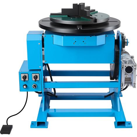 Mophorn Schweißdrehtisch 400 W, Schweißpositionierer 500 kg, Neigungswinkel -45° bis 90°, regelbare Drehzahl 0,2–2 U/min, elektrisch & mit Fußpedal, geeignet für Schneiden, Schleifen & Montagearbeiten (1/5)