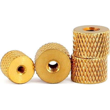 10 écrous à oreilles moletés en laiton massif cuivre M2.5 M3 M4 (1/5)
