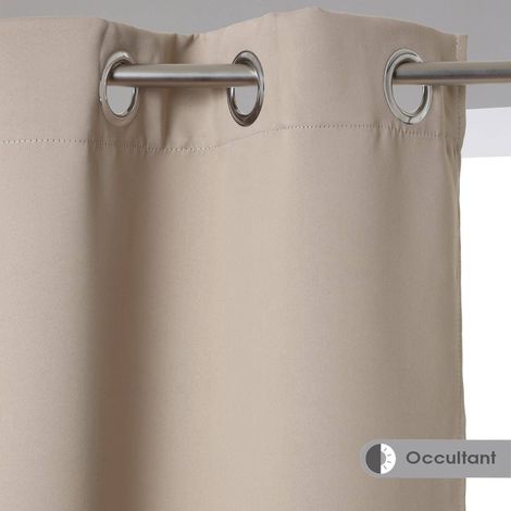 Set di 2 tende oscuranti beige Odelie 135x240cm - Atmosphera créateur d'intérieur