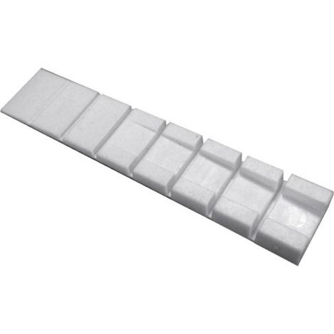 Cales d'épaisseur prédécoupées 100x20x8mm coloris blanc livrées en boite de 100 pièces - PRUNIER (1/2)
