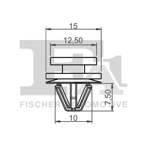 Clip, enjoliveur FA1 41-40003.5 DACIA 4414720 4430858 4501569 7701050734 9161869