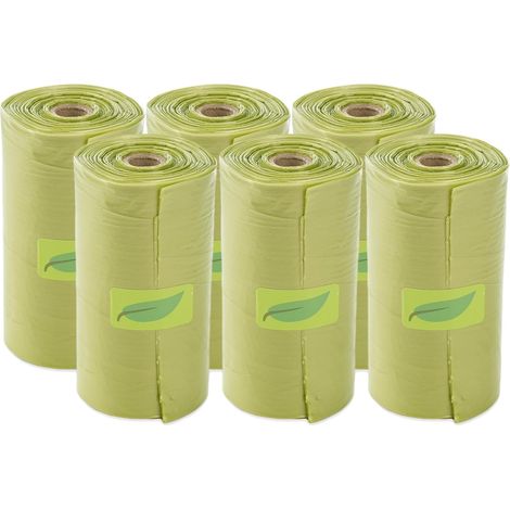 (Couleur verte) Lot de 90 sacs biodégradables pour déjections canines-AquaForge (1/5)