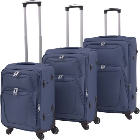 Teenpull – 3-tlg. Weichgepäck Trolley-Set Marineblau (1/5)