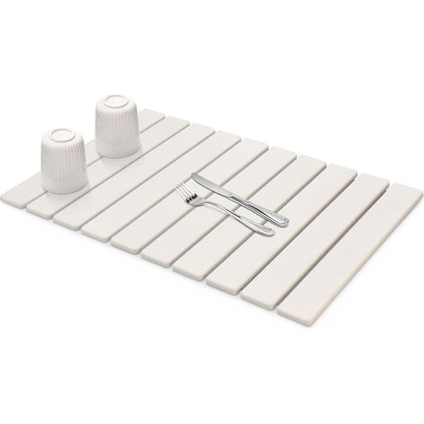 1 Tapis égouttoir, Terre de diatomées, Pliable, Absorbant, Séchage rapide, Cuisine (1/5)