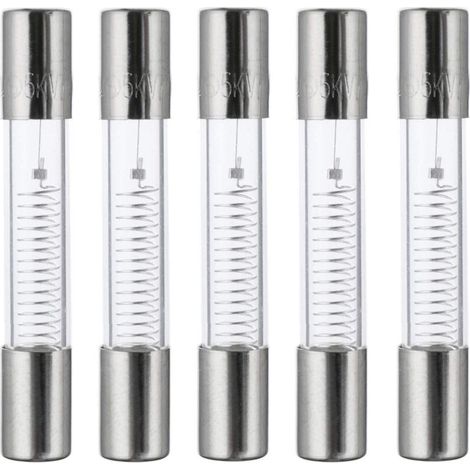Hochspannungssicherung für Mikrowellenherde – 0,8 A / 5000 V – 6 × 40 mm Glasrohr – flinke Sicherung – 5er-Packung