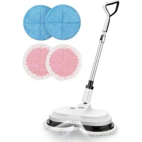 Blue + pink, 4 pcs electric vacuum mop set (without mop)