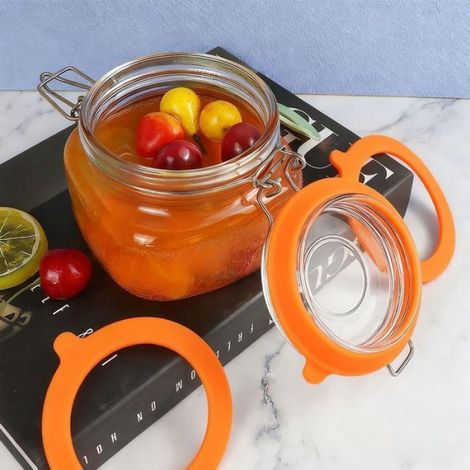 Joint Bocal - Silicone Alimentaire Étanche - Pour Couvercle à Pince Verre - 10 Pièces (1/5)